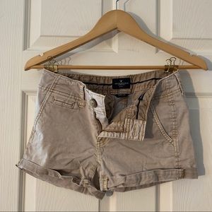 American Eagle Stretch khaki Shorts